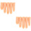 2Pcs Silicone Practice Fingers 5Pcs Nail Training Finger Light Yellow 8