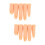 2Pcs Silicone Practice Fingers 5Pcs Nail Training Finger Light Yellow 9