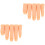 2Pcs Silicone Practice Fingers 5Pcs Nail Training Finger Light Yellow 5
