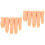 2Pcs Silicone Practice Fingers 5Pcs Nail Training Finger Light Yellow 6