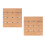 2 Pcs Wood Plastic Floor For Garden Splicing Decor 5
