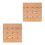 2 Pcs Wood Plastic Floor For Garden Splicing Decor 3