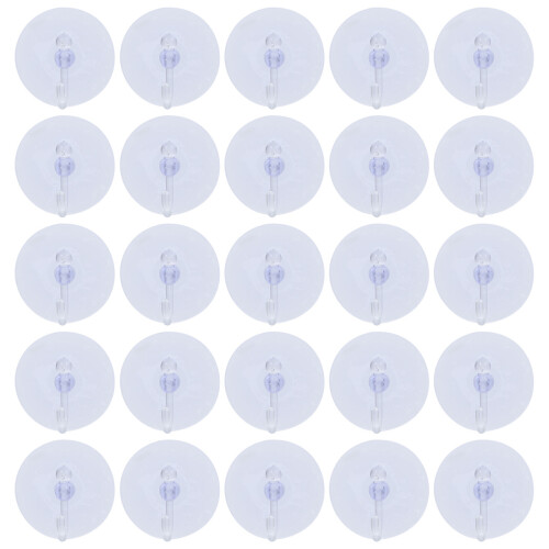 160 Pcs Clear Suction Cup Hooks For Wall Window Door