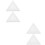 4 Pcs Irregular Acrylic Painting Frame Triangle White 20cm 6