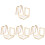 8 Pcs Wooden Paper Making Frame Diy Screen 8