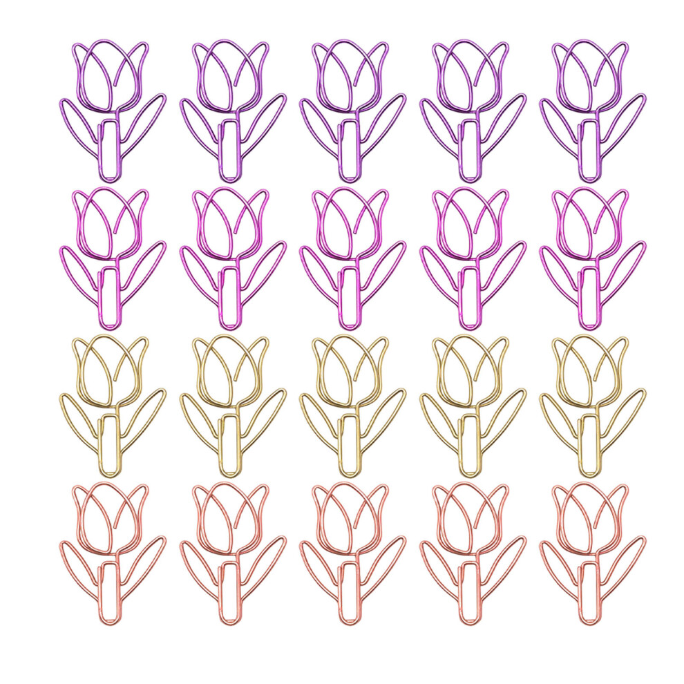 Photos - Other Furniture 180 Pcs Tulip Shaped Paper Clips For School Office