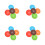 20 Pcs Round Button Shaped Silicone Cup Coasters Holders Non Slip 7