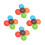 20 Pcs Round Button Shaped Silicone Cup Coasters Holders Non Slip 8