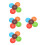 20 Pcs Round Button Shaped Silicone Cup Coasters Holders Non Slip 3