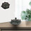 4Pièces Support D'encens Céramique Vert Compact Décor Maison 11