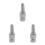 3Pcs Robust Zinc Alloy Quick Coupling Set for Hydraulic Jack Systems 6