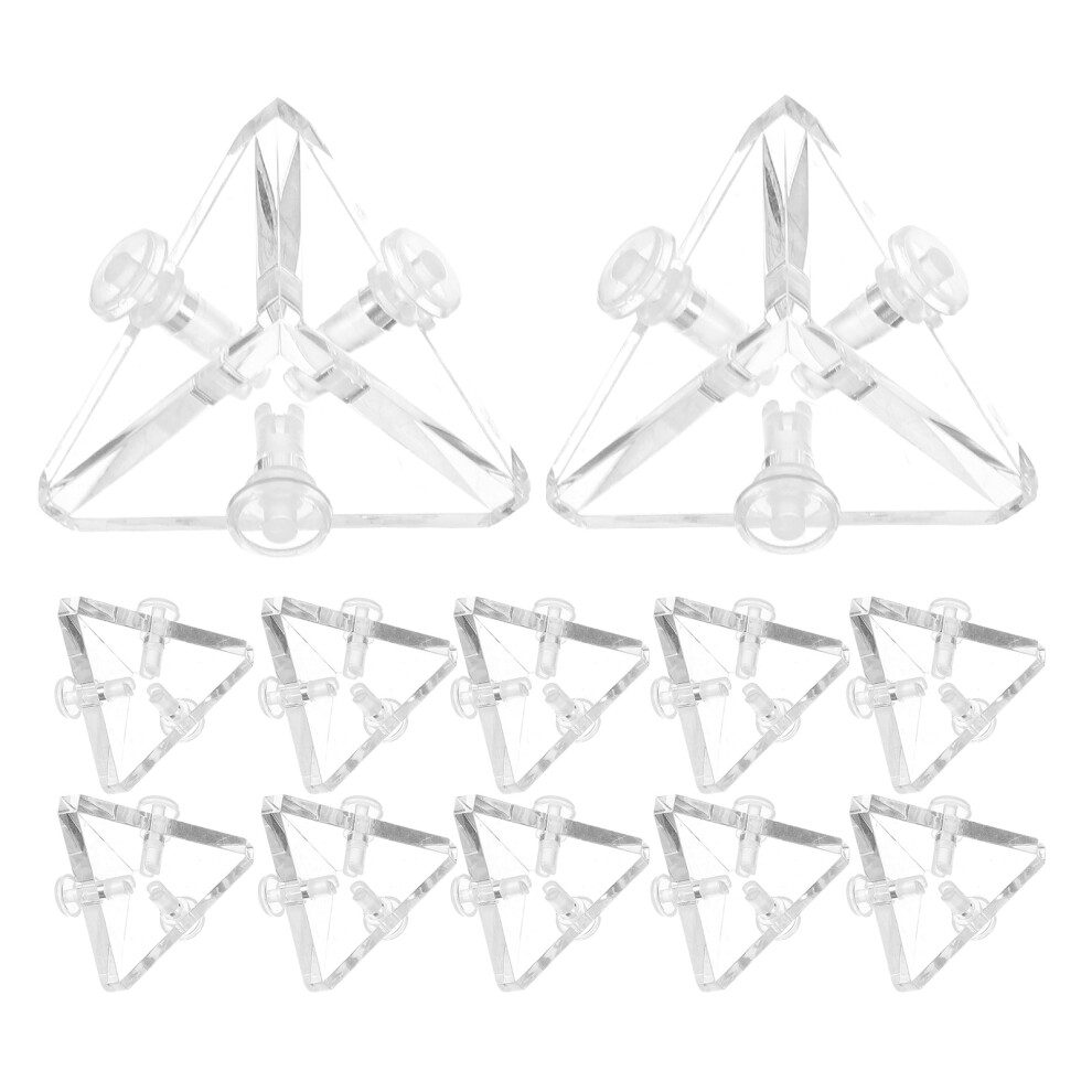 36 Pcs Acrylic Display Cabinet Triangle Corner Connector For Bookcase-image-OPC-PKZYBNY-NEW