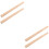 4 Pcs Handle Replacement Flat Wooden Broad Handle 8