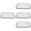 4Pcs Household Enamel Baking Dish Rectangular Non-Stick Roasting Pan 8