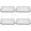 4Pcs Household Enamel Baking Dish Rectangular Non-Stick Roasting Pan 7