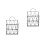 2Pcs Wall Mounted Hanging File Organizer Rack For Books 5