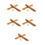 10 Pcs Wall Mounted Wood Pool Stick Rack For 6 Sticks Storage 4
