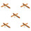 10 Pcs Wall Mounted Wood Pool Stick Rack For 6 Sticks Storage 7