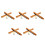 10 Pcs Wall Mounted Wood Pool Stick Rack For 6 Sticks Storage 5
