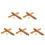 10 Pcs Wall Mounted Wood Pool Stick Rack For 6 Sticks Storage 9