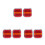 6St Trailerverlichting Set Vierkant Rubber Plastic Voor Auto Multi 4
