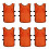 6 Trainingsweste Für Kinder Orange 1