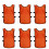 6 Trainingsweste Für Kinder Orange 4