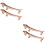 4Pièces Support Métal Baguettes Zinc Accessoire Table 8