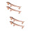4Pièces Support Métal Baguettes Zinc Accessoire Table 9