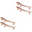 4Pièces Support Métal Baguettes Zinc Accessoire Table 5