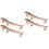 4Pièces Support Métal Baguettes Zinc Accessoire Table 6