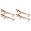 4Pièces Support Métal Baguettes Zinc Accessoire Table 4