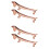 4Pièces Support Métal Baguettes Zinc Accessoire Table 7