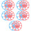 10 Pcs Nipple Rulers Circular Template Measuring Tool 9