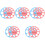 10 Pcs Nipple Rulers Circular Template Measuring Tool 5