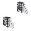 2Pcs Five-Layer Plastic Storage Cabinet With Drawers 31.4Cm Height 11