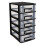 2Pcs Five-Layer Plastic Storage Cabinet With Drawers 31.4Cm Height 4