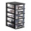 2Pcs Five-Layer Plastic Storage Cabinet With Drawers 31.4Cm Height 5