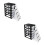 2Pcs Five-Layer Plastic Storage Cabinet With Drawers 31.4Cm Height 10