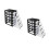 2Pcs Five-Layer Plastic Storage Cabinet With Drawers 31.4Cm Height 9
