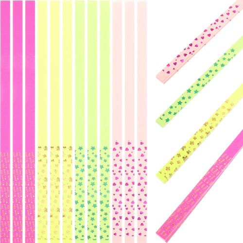 20 Packs Star Origami Paper Strips Decorative Paper Stars
