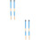 2 Pairs Wooden Rod Frame Drum Brushes Sticks Replacement For Jazz Folk Blue 6