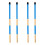 2 Pairs Wooden Rod Frame Drum Brushes Sticks Replacement For Jazz Folk Blue 2