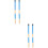 2 Pairs Wooden Rod Frame Drum Brushes Sticks Replacement For Jazz Folk Blue 7