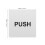 1Paar Minimalistisch Wit Acryl Push Pull Bord Zelfklevend Voor 3