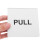 1Paar Minimalistisch Wit Acryl Push Pull Bord Zelfklevend Voor 7