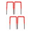 4 Pcs Ladder Well Sturdy Heavy Duty Multi Purpose Ladder 10