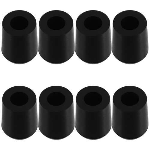 16Pcs Easy Install Black Rubber Bass Endpin Caps Cello Tip Protectors