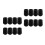 16Pcs Easy Install Black Rubber Bass Endpin Caps Cello Tip Protectors 5
