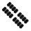 16Pcs Easy Install Black Rubber Bass Endpin Caps Cello Tip Protectors 7